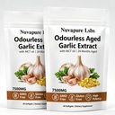 Nuvapure Aged Garlic, All-Natural,Odorless,60 Capsules (2bag)