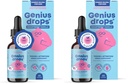 JoySpring Genius Kids Focus Drops, SmartBerry Vanilla, 30 Servings (Pack of 2)