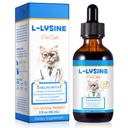 Lysine for Cats Supplement – Immune System & Respiratory Health Support for Cats & Kittens 2floz– Eye Discharge, Sneezing Relief – Tasty Easy-Mix Formula – Daily Cat Lysine for Stronger Immunity