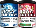 Evlution Replenishing BCAAs Amino Acids Powder for Pre & Post Workout (Blue Raz and Cherry Lime, 30 Servings Each)