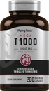 Piping Rock Tribulus Terrestris for Men and Women 1000mg | 200 Capsules | Standardized Supplement | Mega T1000 | Non-GMO, Gluten Free