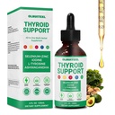 Thyroid Support Liquid Drops for Women & Men, 120 ML | Natural Herbal, Immune Support, Thyroid Balance, Iodine, Selenium, Zinc, Ashwagandha, L-Tyrosine, Sugar-Free, Non-GMO