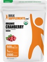 BulkSupplements.com Cranberry Extract Powder - Cranberry Flavoring Powder, Sourced from Vaccinium Macrocarpon Fruit - Vegan & Gluten Free, 500mg per Serving, 1kg (2.2 lbs) (Pack of 1)
