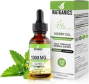 Organic Hemp Oil 1000mg - Ultra Premium Hemp Oil Drops 1000mg - Natural Hemp Oil Extract Tincture - Non-GMO Ultra-Pure CO2 Extracted Drops - Omega Fatty Acids 3 6 9 - Organically Grown & Made in USA