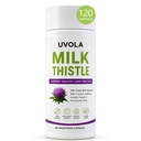 Milk Thistle Liver Support Supplement with 80% Silymarin, Inositol, Turmeric, Clove, Vitamin C and L-Methionine, Digestive and Antioxidant Support, 120 Capsules (1)
