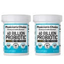 Physician's CHOICE 60 Billion Probiotic Advanced 3-in-1 30ct 2pk | Advanced Formula - 12 Strains + Postbiotic & Organic Prebiotics for Bloating, Mood, Sleep, Immune, Digestive & Gut Health