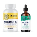 Vimergy Micro-C Capsules (180 Count) & Liquid B12 (115 mL) Kit