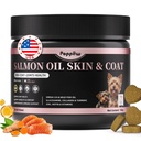 Salmon Oil for Dogs Skin & Coat, 13 in 1 Wild Alaskan Fish Oil for Dogs | Omega 3 EPA & DHA & ALA Fatty Acids, Dog Allergy Relief Chews, Joint & Immune Support, 90 Count, Chicken Flavor, Soft Chews