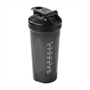 Fox Run Blending Bottle, Black 28oz Shaker Bottle, Whisk & Measurements | Easily Mix Smoothies & Shakes In One Bottle | Durable Stainless Steel Whisk Ball | Large 28 Ounce Capacity Blender Bottle