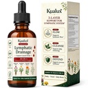 Lymphatic Drainage Drops, Liposomal, 30-in-1, 60 Servings, 2 Fl Oz | Flow Support, Daily Cleanse, Immune Health, Echinacea, Dandelion, Cleavers, Vegan, Non-GMO, Alcohol-Free, Raspberry Flavor