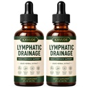 Lymphatic Drainage Drops, 4-Herb Liquid Lymphatic Drainage Supplement with Cleavers, Red Clover, Stillingia Root & Prickly Ash Bark, Supports Lymphatic Drainage, Immune System & Detox, Vegan (2)
