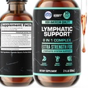Lymphatic Drainage Drops for Liver Detox & Immune Support - Lymph System Support Drops - Detox Cleanse - 30 Days Supply - 2 Fl Oz Made in USA