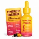 Cutting Drops - Lymphatic Drainage, Gut Health & Bloat Relief, 60 Servings | Cutting Drops Liposomal With Cleavers, Dandelion & Berberine - Appetite Balance & Metabolic Wellness, Mango Dragonfruit.