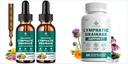 Lymphatic Drainage Drops & Capsules Lymphatic System & Immune Support, Fluid Balance & Liver Detox with Echinacea, Horse Chestnut, Dandelion, Burdock - Vegan, Non-GMO