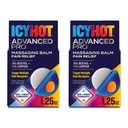 Icy Hot Advanced PRO Pain Relief Massaging Balm, Fast-Acting Max Strength Pain Relief with Menthol 16% and Camphor 11% for Backaches, Joints, Muscle Strains and Arthritis, 1.25 oz, 2 pk