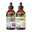 Passionflower Tincture 4 Fl. Oz. & Chamomile Tincture 4 Fl. Oz.