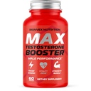Testosterone Booster for Men - Male Enhancing | Tongkat Ali & Ashwagandha | Muscle Builder Growth Supplement, Strength, Energy, Drive, Libido, Workout Performance - Natural T Test Boost - 30 Servings