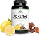 Optimal Health Systems Adrenal Support with Rhodiola, 3 Pack, 270 Capsules | Adrenal support, rhodiola root, natural energy, healthy stress response, vitamins C, B2, B5 and B6, 3 packs, 270 capsules