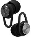 Hears One Ear Plugs for Noise Reduction - Patented Reusable Concert Earplugs, 20dB SNR Sound Reduction, Hypoallergenic for Musicians, Motorcycle and Sleeping with 4 tip Sizes - Silver Night