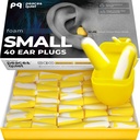 Peace&Quiet PQ Small Ear Plugs for Sleeping - 40 Earplugs for Sleep, Snoring, Small Ear Canals, Noise Cancelling 32 dB, Sound Blocking, for Women and Men