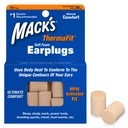Mack’s ThermaFit Soft Foam Earplugs, 10 Pair - Comfortable Ear Plugs for Sleeping, Snoring, Work, Travel & Loud Events | Made in USA | Newly Upgraded and Improved