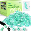 250 Pairs Foam Ear Plugs Bulk Individually Wrapped 32dB - Ear Plug Noise Reduction Safety Soft Earplugs for Construction Sleeping Shooting Industrial Work Use | Disposable Ear Plug Noise Reduction Safety Soft Earplugs for Construction Sleeping Shooting Industrial Work Use