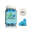 Eargasm Foam Earplugs - 32 dB NRR Super Soft Foam Ear-Plugs with Carrying Case for Noise Reduction and Quiet - Perfect for Sleeping, Snoring, Studying, Loud Environments, Work & More - 50 Pairs Jar