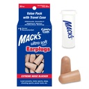 Mack's Ultra Soft Foam Earplugs, 30 Pair - 33dB Highest NRR, Comfortable Ear Plugs for Sleeping, Snoring, Travel, Concerts, Studying, Loud Noise, Work | Made in USA