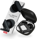 Alpine Silence | Ear Plugs for Noise Reduction, Sleep, Focus, & Travel | Comfortable & reusable ear plugs | Soft oval tips for snug fit | up to 22dB SNR Noise reduction | 4 Sizes | Black