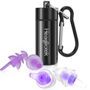 Hearprotek Ear Plugs for Sleeping, 2 Pairs 30dB & 32dB Silicone Earplugs | Soft Reusable Ear Plugs for Noise Reduction, Side Sleepers, Snoring, Travel, Work, Study & Hearing Protection