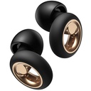 Ear Plugs for Sleeping, 45dB Silicone Ear Plugs for Noise Reduction, Reusable Sleeping Noise Cancelling Earplugs for Snoring, Concert & Shooting Ear Protection with 6 Eartips(Black)