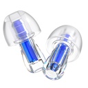 Ear Plugs for Concerts, 2 Pack High Fidelity Concert Ear Plugs with Acoustic Filter - NRR of 20-25dB Noise Reduction for Concert, Rave, Work, Musicians, Noisy Workplace Blue