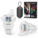 Hearprotek Hi-Fi Spirit Concert Ear Plugs, High Fidelity Silicone Music Earplugs for Concerts, Noise Reduction, Hearing Protection, Motorcycle, Musicians, Rave, Dj, Tinnitus Relief (Medium Size)