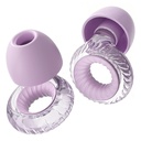 Yawsoy Concert Ear Plugs 2-Pack – High Fidelity Ear Plugs for Concerts, Music Festivals, Raves & DJs – 20dB Noise Reduction Earplugs with Hi-Fi Filters & 3-Size Silicone Ear Tips (Purple)