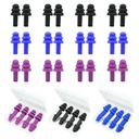 Ear Plugs for Sleeping,12 Pair Earplugs Noise Canceling Soft Silicone Ear Plug Reusable Earplugs for Sleep,Concert,Swimming,Study,Loud Noise,Snoring(Black Blue Purple)