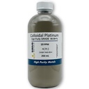True Colloidal Platinum – 10 ppm - 99.99+% Purity - 250 mL (8.45 Fl Oz) in Clear Glass Bottle - Made in USA