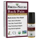 Forces of Nature Natural, Organic Back Pain Relief, w/Arnica & St John's Wort, Fast Acting Anti-Inflammatory Topical Muscle Soother for Lower Back, Sciatica, Neck, Non-GMO, Cruelty-Free, 0.14 Fl Oz