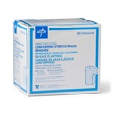 Medline Industries PRM254198Z Sterile Conforming Stretch Gauze Bandages, 4"X4.1 yds (Pack of 12)