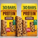 Protein Bars Peanut Butter Dark Chocolate – Bulk Family 2 Pack Chewy Snack Bars, 60 Bars, 10g Protein, Gluten Free Energy Bars, 1.42 oz Each (85.2 oz Total)