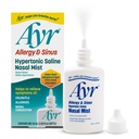 AYR Allergy & Sinus Hypertonic Saline Nasal Mist, White, 1.69 Fl Oz