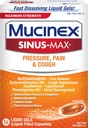 Mucinex Sinus-Max Liquid Gels for Severe Congestion Relief, 16 Count