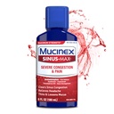 Mucinex Sinus-Max Max Strength Severe Congestion & Pain Liquid, 6 FL OZ