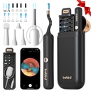 Bebird Earsight Plus R37R Ear Wax Removal Tool Camera, FSA HSA Eligible Items, Smart Ear Cleaner with Painless Visual Tweezers, Flexible Ear Camera Otoscope, Home ENT Cleaning Kit for Family,Black