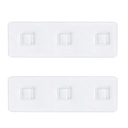 3-in-1 Adhesive Pads for Clear Shower Caddies, 2PCS