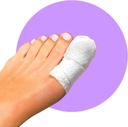 MediMitt ToeMitt Big Toe Bandages Non-Adhesive (Full Coverage Big Toe Bandage) (with Absorbent Pad, X-Large (Pack of 10))