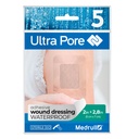 Medrull Sterile Transparent Dressing 2x3 Ultra Pore - Waterproof Adhesive Bandages - Highly Absorbent Dressing Pad for First Aid and Wound Care, Ideal for Showering, Sports, Bathing