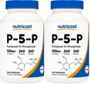 Nutricost P5P Vitamin B6 Supplement 100mg, 240 Capsules, Gluten-Free (Pack of 2)