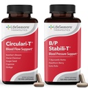 LifeSeasons Circulari-T + B/P Stabili-T – Circulation & Blood Pressure Support Supplement Bundle – Promotes Healthy Blood Flow, Artery & Vein Health, Heart & Circulatory Function – Horse Chestnut, Gin