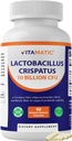Vitamatic Lactobacillus Crispatus 10 Billion CFU with XOS Prebiotic, Delayed-Release Probiotic Capsules, Non-GMO, 60 Capsules.