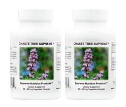 Supreme Nutrition Chaste Tree Supreme, 90 Pure Vitex Vegetarian Capsules (Pack of 2)